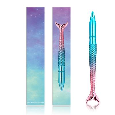 China New Design Cruelty Mermaid Magic Latex Durable Quick Dry Free Lash Pen Adhesive Eyeliner Black Glue Free Pen for sale