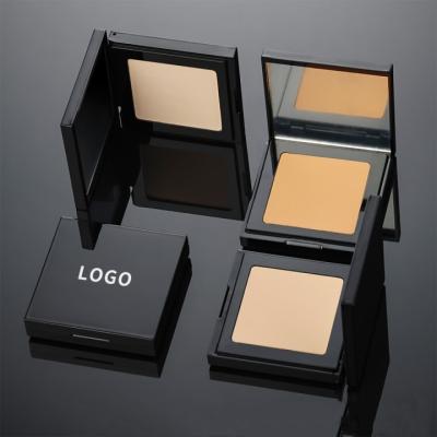 China Whitening LOGO Long Wearing Oil Free Matte 13 Colors Base Full Coverage Custom Foundation Pressed Powder Makeup for sale