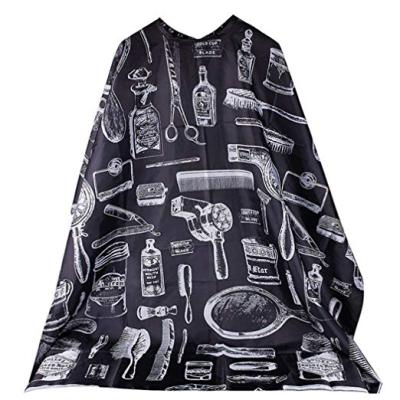 China Salon Use Pro Barber Gown Waterproof Clipping Salon Hair Cloth Cape With Snap For Hairdressing Hairstylist for sale