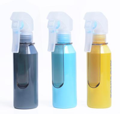 China Special Spray Bottle 125ml Acrylic Hairspray Spray Bottle Plastic Hairdresser Vase for sale