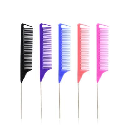 China Fine Tooth Pin Tail Comb, 9.25 Inch Salon Carbon for sale