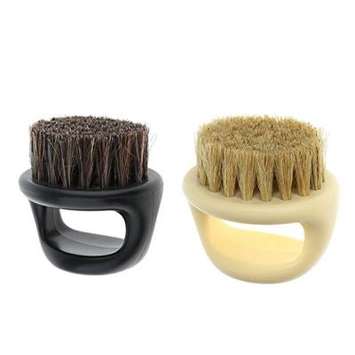 China Men's Grooming Cleaning Brush Barber Wood Bristle Hair Beard Salon Mustache Shaping Comb - Black for sale