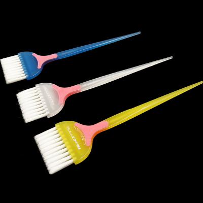 China Professional 1pc PP Resin Handle Hair Brushes Natural Resin Fluffy Hairdressing Barber Hair Dye Hair Brush Comb Make Up Comb Styling for sale