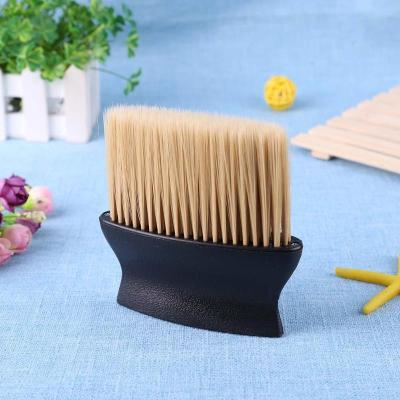 China ABS Wide Neck Gently Sweep Salon Haircut Neck Cloth Cleaning Brush Hair Cleaning Brush for sale