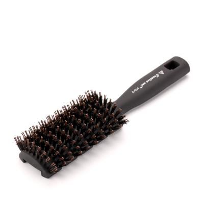 China Plastic + Bristle + Nylon Teeth Anti Static Soft Boar Bristle Paint Brush Quick Dry For Men And Woman Professional Salon Brush for sale