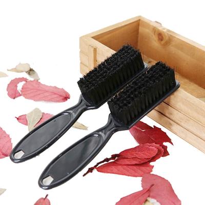 China Plastic Oil Head Barber Shop Skin Fade Vintage Brush Fade Brush Comb Scissors Cleaning Shape Carve Cleaning Brush for sale