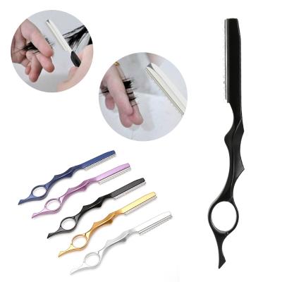 China New Stainless Steel Stylist Salon Hairdressing Razor Balancing Shaving Haircut Thinning 5 Colors for sale