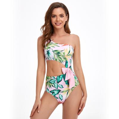 China Swimwear 2023 Hot Selling Plus Size Swimwear Women's Swimwear Sexy Mature One Piece Wholesale Logo Custom Bathing Suits One Shoulder for sale