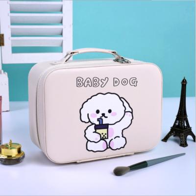 China New Logo Private Label Waterproof Reusable PVC Makeup Cosmetic Bag Customized Durable Cute Design for sale