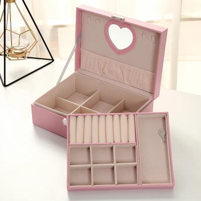 China Hot Selling Eco-friendly Jewelry Box Necklaces Earrings Velvet Gift Box Eco-friendly Case For Packiging Jewelry for sale