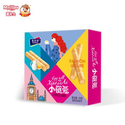 中国 Natural Wholesale Cookie Delicious Milk Flavor Egg Rolled Wafer Stick Tea Time Cookie And Cookie 販売のため