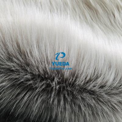 China Toy FROSTED HEAVY FOX FUR [YUEDA Fur Factory], TWO TONE FOX FAUX FUR, LONG HAIRED FUR FABRIC for sale