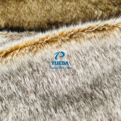 China TWO-TONE FROSTED RABBIT FUR auto upholstery FAUX FURNY FABRIC [manufacturer] for sale