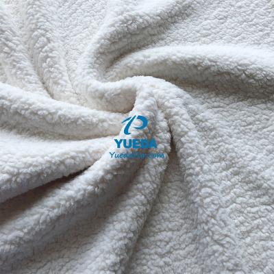 China Toy [YUEDA Fur Factory] 100% Recycle Polyester Sherpa Borg Pile Fabric for sale