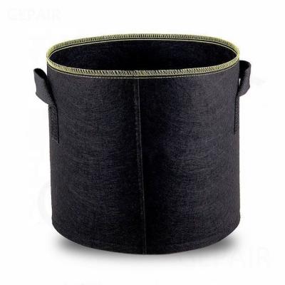 China Eco-friendly /30/34/40/ 1/3/5/7/10/15/20/25 45/50/60 /75/100 gallon felt fabric pot grow bag for trees and the palm for sale