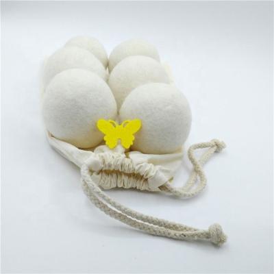 China New Trend 6pcs/bag Reusable Laundry Wool Balls Hot And Wet Dry Wrinkle Releasing Seal Ball Softener For Washing Machine for sale