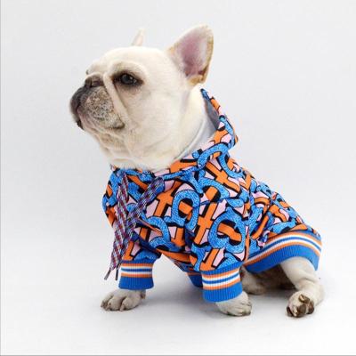 China FaDu Teddy Center Dog Travel Pet Clothes Sustainable Apparel Fashion Hooded Dog Apparel for sale