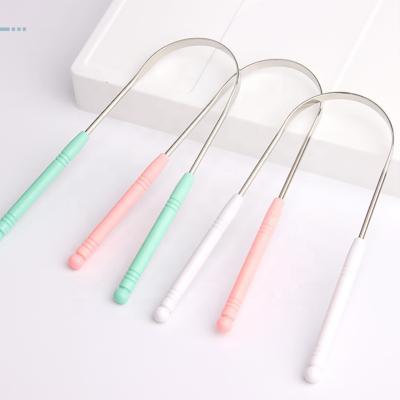 China Multifuctional Hot Selling Customized Dental Scraper Tongue Scraper Coating Tongue Remover for sale