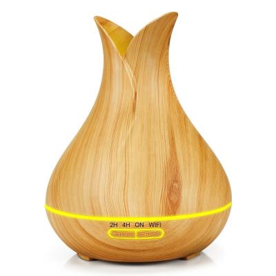 China 400ml Car Flower Shape Tuya Smart WiFi Diffuser Work Extensive with Amazon Alexa/Google Help Essential Oil Humidifier for sale