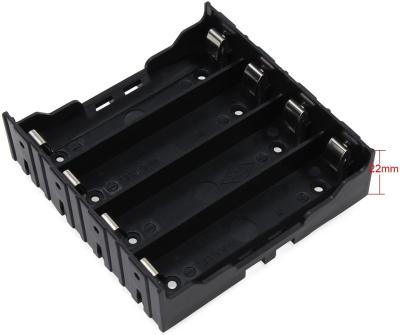 China Putting 4 AAA 18650 Battery Holder Power Bank Case Without Battery With 4 Pin Slots for sale