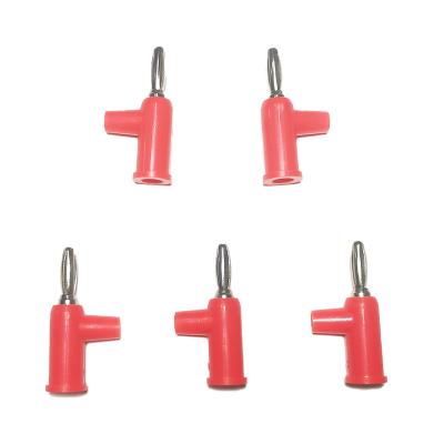 China PA + 4mm Brass Nickel Plated Banana Plugs Solder DIY Banana Plug Male Connectors Adapters For Multimeter Test Leads Probes for sale