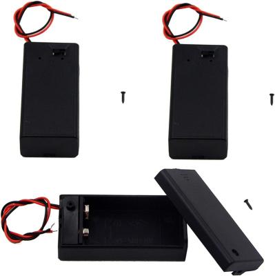 China Putting battery case manufacturers battery connector cover 9V battery case holder with switch for sale