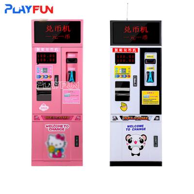 China ICT bill acceptor Automatic Coin Change Machine Money Changer LED Coin Exchange Machines for sale