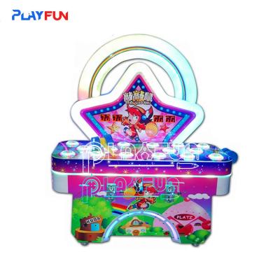 China Coin operated  interactive redemption game machine Rainbow hit mouse whack a mole arcade hammer game machine hitting for sale