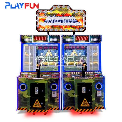 China juguetes calientes monedas operadas parque de atracciones de interior niños tiro maestro un juego de simulación arcade láser de 2 jugadores en venta