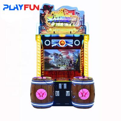 China Operación de monedas Bar gratuito West Cowboy Bar Juego de simulación para niños Juegos de disparos Máquina de videojuegos en venta