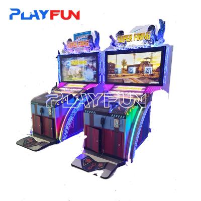 China Arcade Super Shooting Shooting Gun Munt bediend spelmachine Video Arcade Gun Shooting Machine Te koop