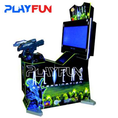 China Volwassenen 2 spelers arcade game machine schieten munt bediend trilling Aliens pistool schieten simulator game machine Te koop