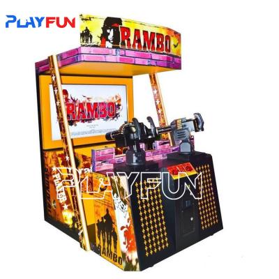 China Coin operated Arcade 55 inch LCD Rambo gun shooting simulator game machine Rambo arcade machine for sale