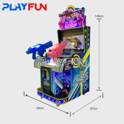 中国 Playfun コイン駆動銃撃ゲーム機 22インチ LED エイリアン銃撃アーケードゲーム機 子供向け 販売のため