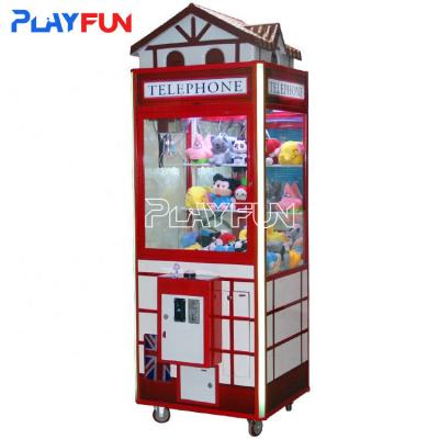 China Playfun Máquina de boneca para crianças de câmbio de moedas mais vendida Máquina de boneca de pelúcia Máquina de garra máquina de venda automática à venda