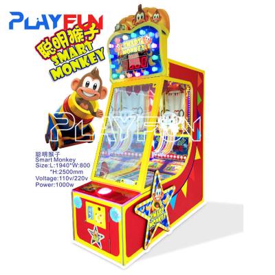 China Playfun op maat gemaakt Smart aap loterij machine outdoor carnaval games munt pusher arcade games Te koop