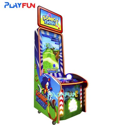 China Family Entertainment Center 5 jaar oud aangepast Sonic Dash Kids populairste munt-op video arcade game machine Te koop