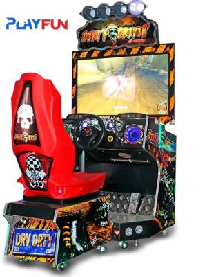 China 3D Video Coin Operated Dirty Driving Car Racing Arcade Game Machine For Game Center for sale