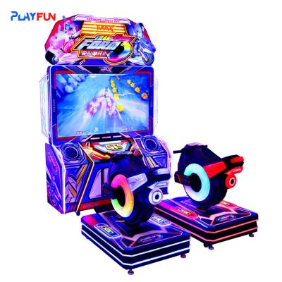 China PlayFun Motion 2 Speler Kleine kinderen Racing Motor Videogame Munt Bedrijft Commerce Race Car Arcade Game Te koop