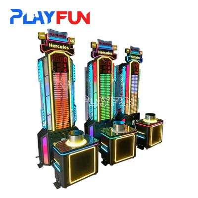 Chine Playfun en gros de haute qualité à base de pièces de monnaie fonctionnant dans des sports intérieurs Hercules hammer master strongman machine de jeu d'arcade à vendre