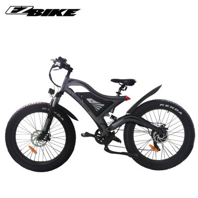 China Best Design Aluminum Alloy Full Suspension 48v 750w Adult Mountain Electric Bike Fat In USA Warehouse for sale