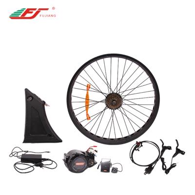 China mid drive 1000w electric motor fat tire e bike kit with 48v battery 26