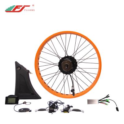 China cheap 48v 500w 750w electric 26 inch fat wheel mountain bike kit for sale