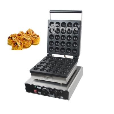 China Hotels Popular 25 Pcs Ball Shaped Commercial Waffle Baker Electric Bomb Burning Waffle Maker Machine For Hotels for sale