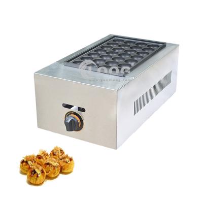 China Non-Stick Cooking Surface High Quality Restaurant Equipment Supplies Gas Type Takoyaki Grill Maker 2800Pa Gas Takoyaki Machine For Sale for sale