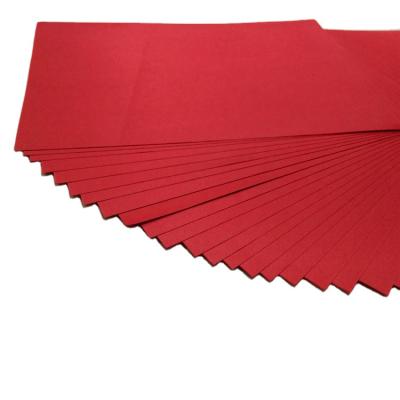 China 116g Handmade Grade B Customized Red Paper Cardboard Cardboard Red Sheet Paper 116g For Different Size For Packing for sale