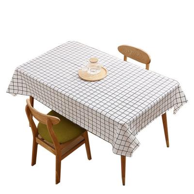 China Waterproof Plaid Table Covers Table Cloth Party Disposable Plastic Tablecloth for sale