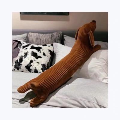 China Hot Selling Therapy Soft Plush Soft Comfortable Dog Long Shape Pillow for sale