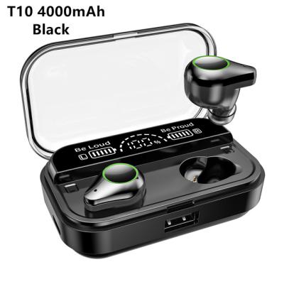 China Hot Sale T10 TWS Stereo Earbuds In-Ear Headphones Wireless Game Earbuds (True Wireless Stereo) With Charging Box 4000mAh for sale