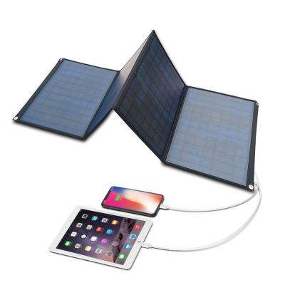 China Commercial Foldable Cloth Cover 100w 45v Fast Charging Monocrystalline Solar Panels for sale